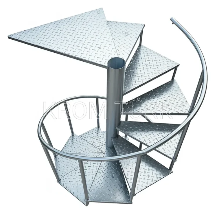 19 Basamaklı Döner Merdiven 150x150cm (H:450 cm)