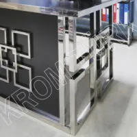 Stainless Chrome Office Desk - Image 5