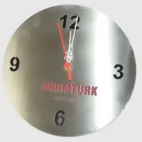 Dekoratif Paslanmaz Daire Duvar Saati - Görsel 2