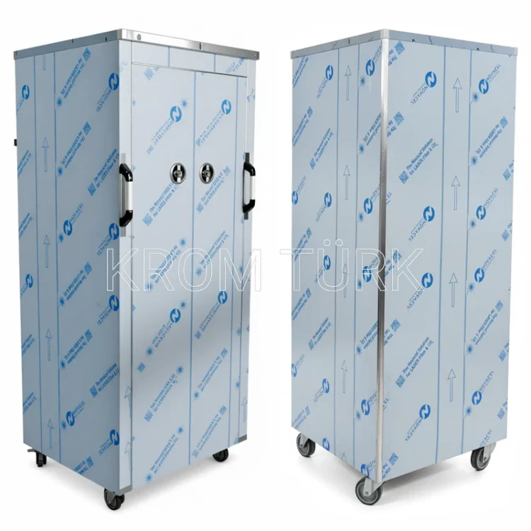 Hareketli Paslanmaz Dolap 65x63cm H:170cm