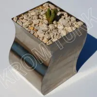 S Krom Sukulent Saksısı 13x12x16 cm - Görsel 5