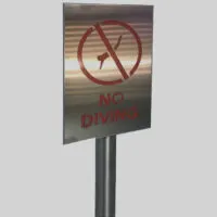 NO DIVING Signage 150cm - Image 6