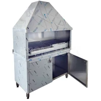 Ocak Başı Mangal - Krom Davlumbazlı Mangal 165x85x55cm