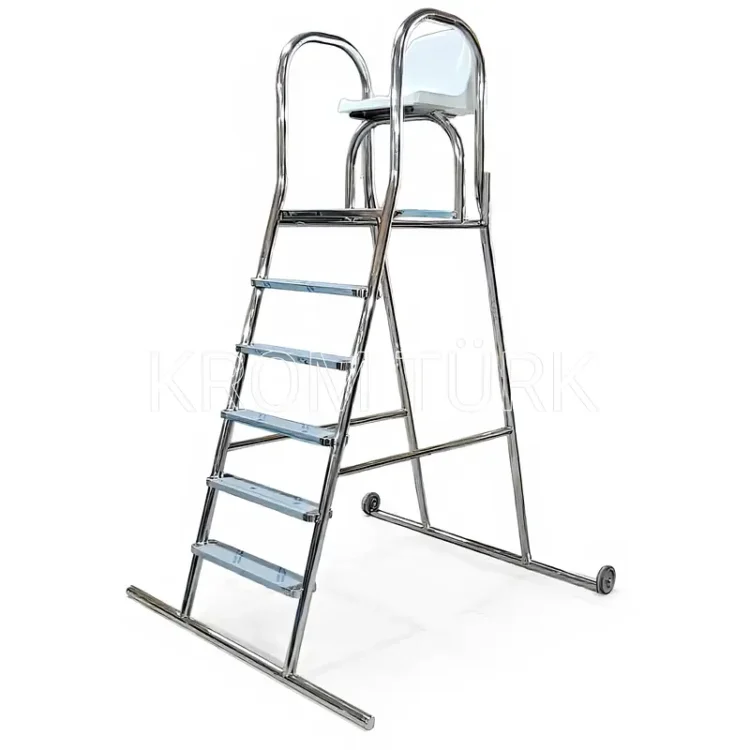 Tekerlekli Can Kurtaran Merdiveni Havuz Başı H:230cm