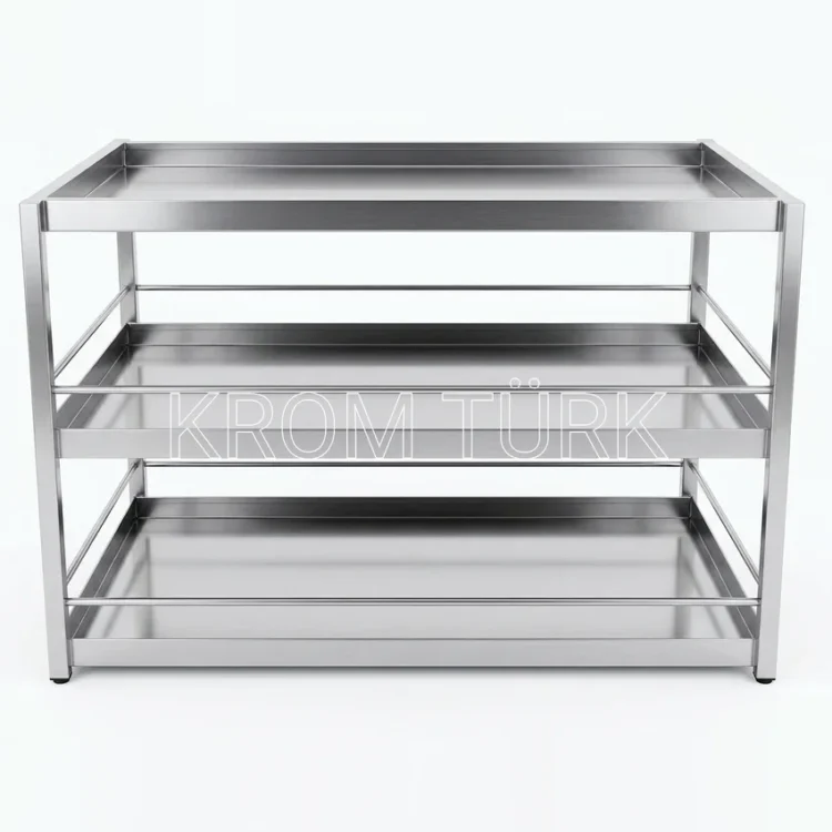 Çok Amaçlı Tezgah Üstü Raf Bardaklık 50x50x75cm